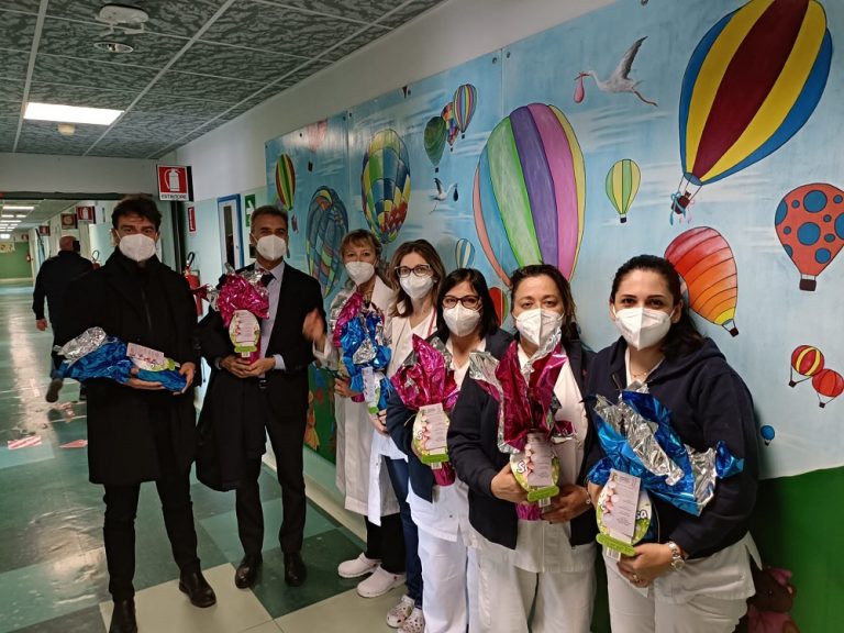 Il Consorzio Industriale Lazio dona uova di Pasqua ai bimbi della Pediatria del de Lellis di Rieti