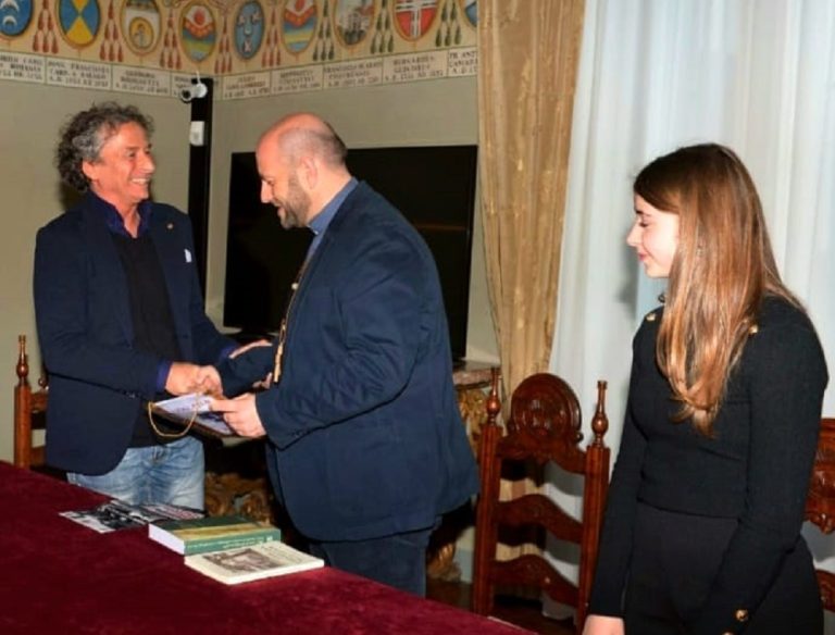 Il vescovo Vito Piccinonna incontra il Lions Club Rieti nelle persone di Paolo Lancia e Benedetta De Sanctis