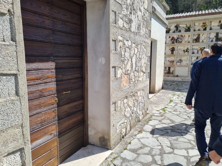 Cimitero Piani Sant’Elia, sopralluogo e sistemazione dei locali