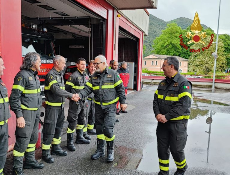Il Direttore Regionale Vigili del Fuoco Lazio, Ing. De Bartolomeo, in visita al Comando di Rieti – LE FOTO