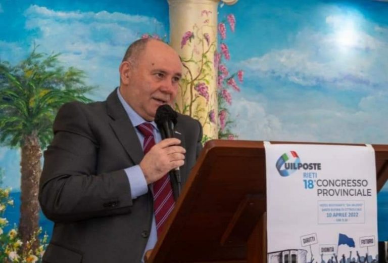Pietro Pistoni nominato Maestro del Lavoro, i complimenti della UILPoste Nazionale