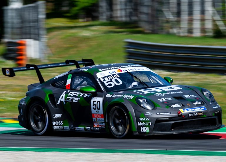 Il reatino Fenici al primo ciak della Carrera Cup Italia 2023 a Misano