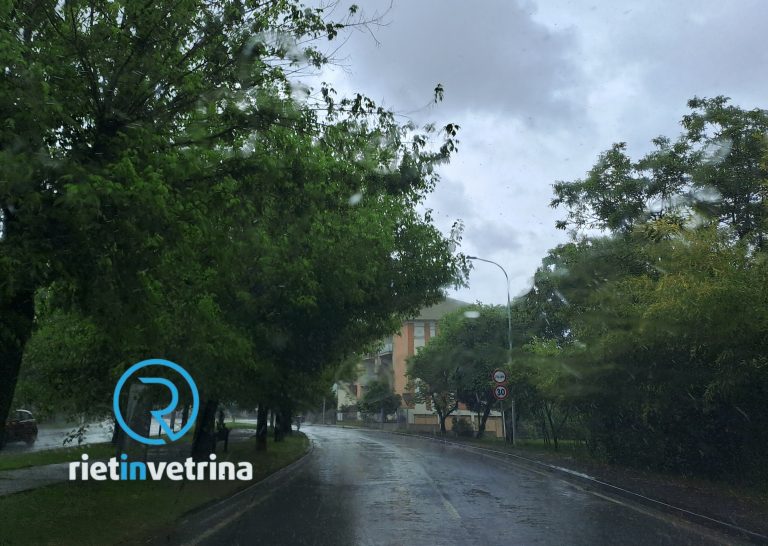 Nuovi temporali sul Reatino fino a venerdì mattina