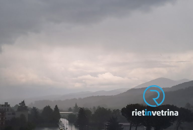 Grandine e pioggia su Rieti e provincia nei pomeriggi del 23 e 24 maggio