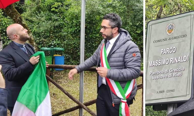 Inaugurato a Greccio il parco “Massimo Rinaldi”