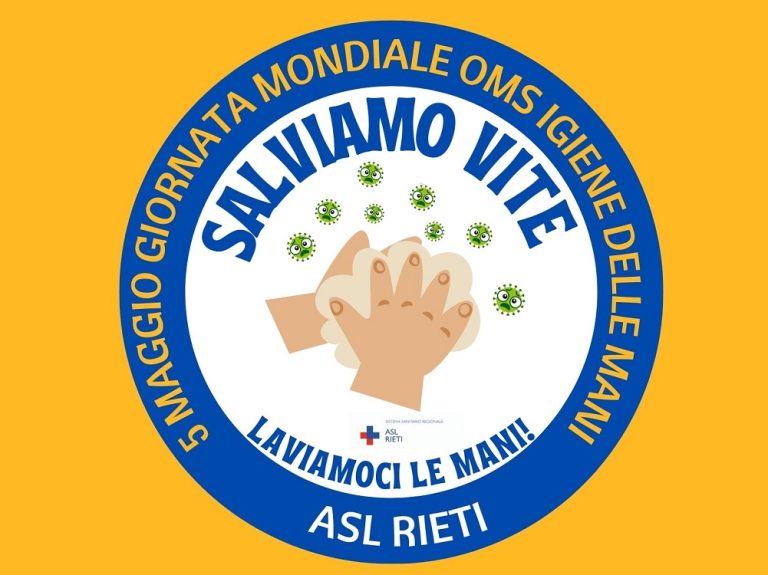 Giornata Mondiale Igiene delle Mani, il 5 maggio info-point al de Lellis e nelle sedi distrettuali ASL