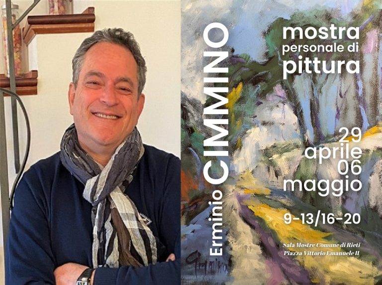 Fino al 6 maggio Erminio Cimmino espone nella Sala Mostre del Comune di Rieti