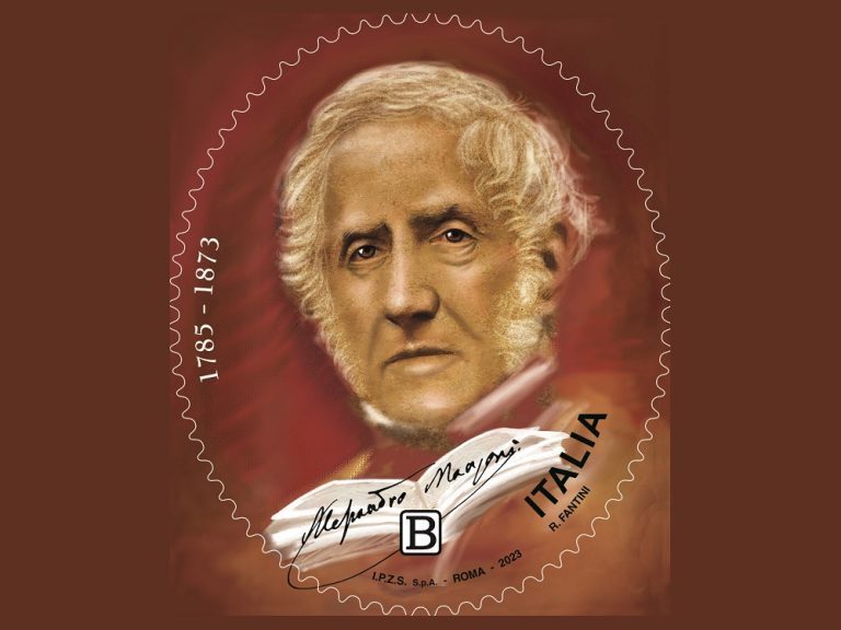 Emesso francobollo dedicato ad Alessandro Manzoni