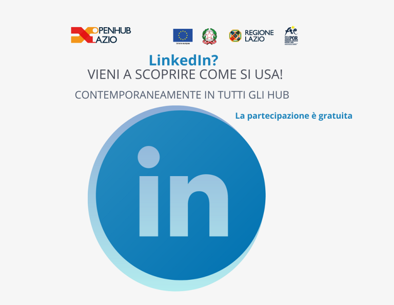 Il 17 maggio a Rieti corso gratuito su Linkedin