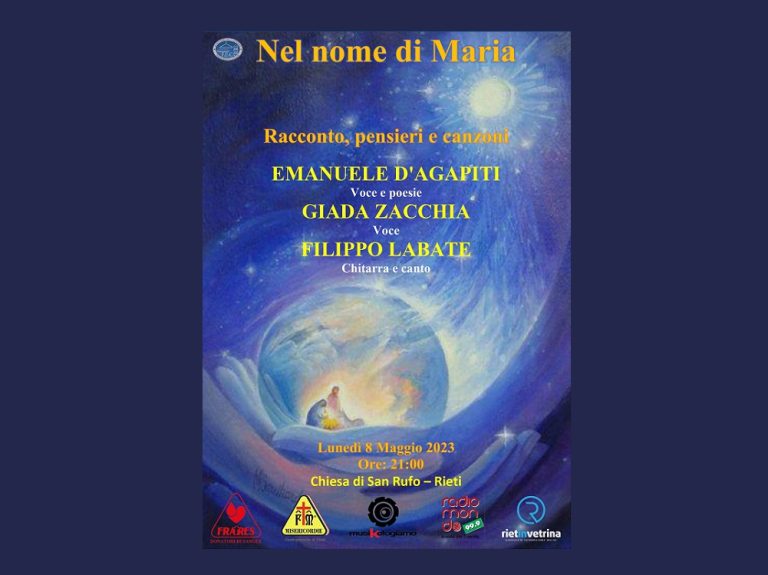 Nel Nome di Maria, l’8 maggio spettacolo nella Chiesa di San Rufo