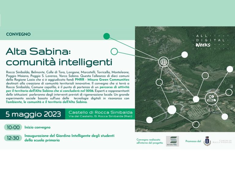 Arriva la svolta digitale e sostenibile per l’Alta Sabina grazie ai fondi PNRR