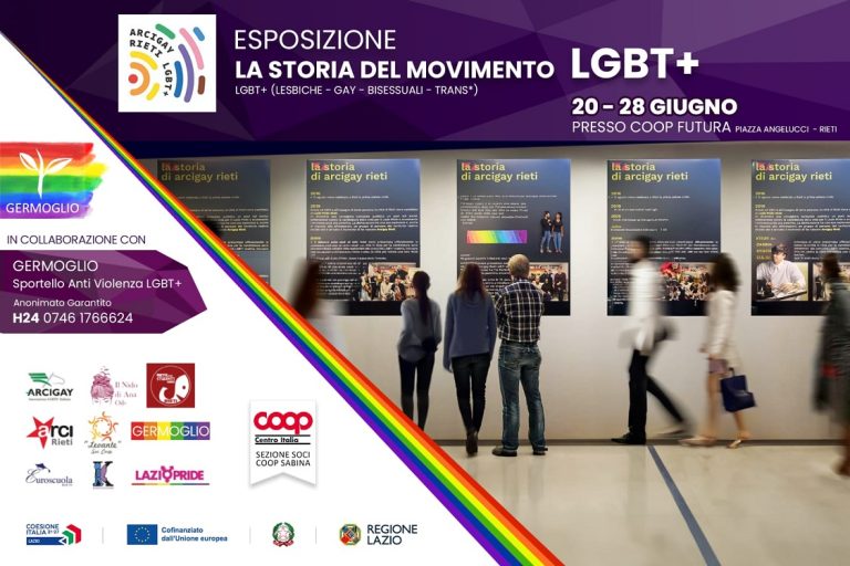 La storia del Movimento LGBT+ in mostra alla Coop Futura di Rieti