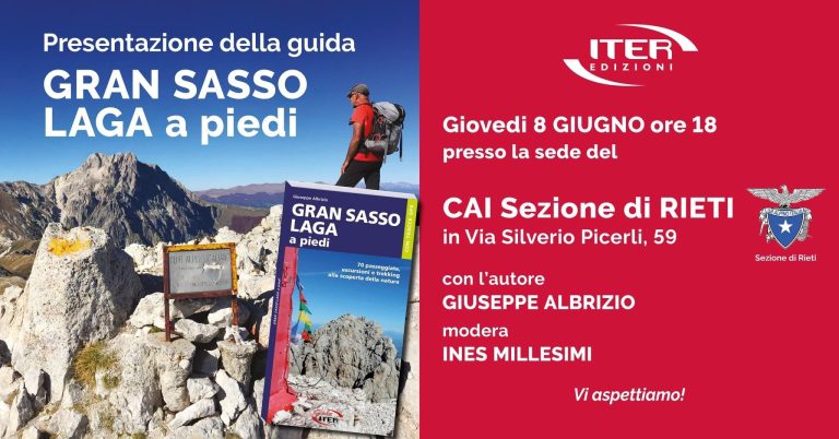 L’8 giugno presentazione della nuova Guida “Gran Sasso della Laga a piedi”