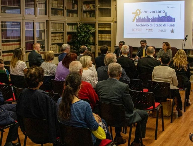 Celebrati i 70 anni dell’archivio di Stato di Rieti
