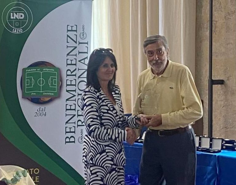 A Renzo Fedri la “Benemerenza LND Lazio”