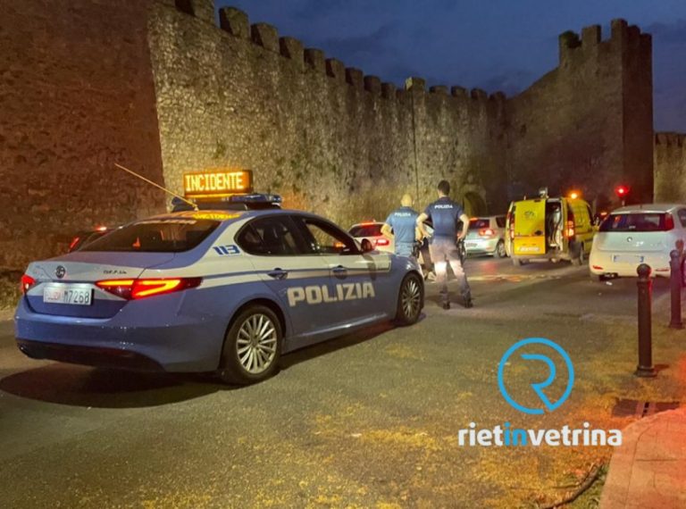 Prefettura di Rieti, nel 2025 aumentati gli incidenti stradali nel Reatino rispetto al 2024 (+128)