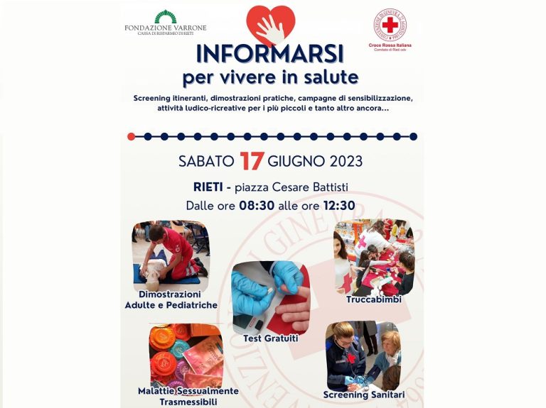 Fondazione Varrone e CRI Rieti insieme per il benessere dei cittadini