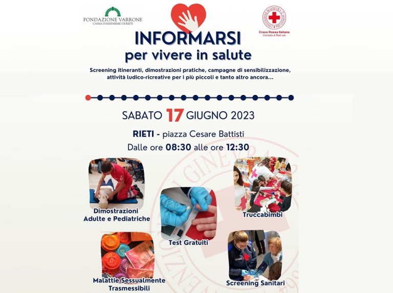 Fondazione Varrone e CRI Rieti insieme per il benessere dei cittadini