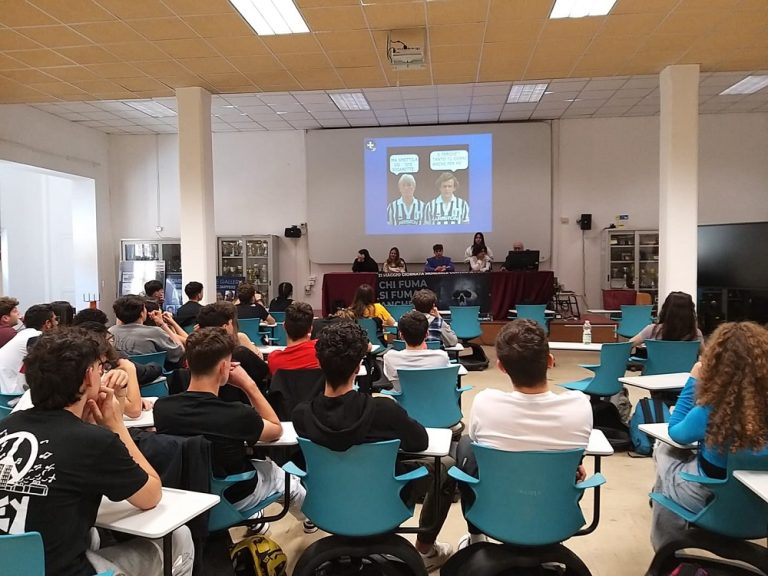 La ASLRieti e l’Istituto Celestino Rosatelli insieme contro il tabagismo con strategia “Peer Education”