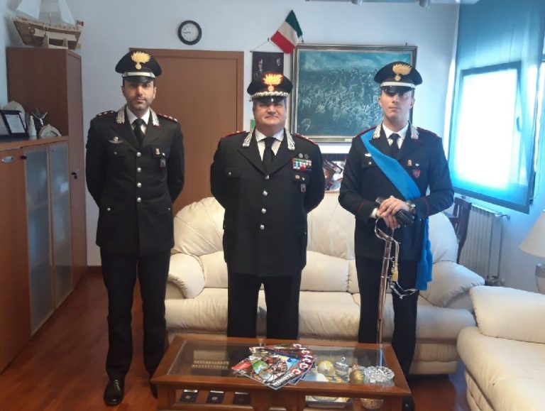 Un giovane ufficiale in tirocinio alla Compagnia Carabinieri di Rieti