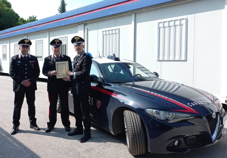 L’Arma Carabinieri saluta il brigadiere Fabio Ponzo, in pensione dopo 43 anni di servizio