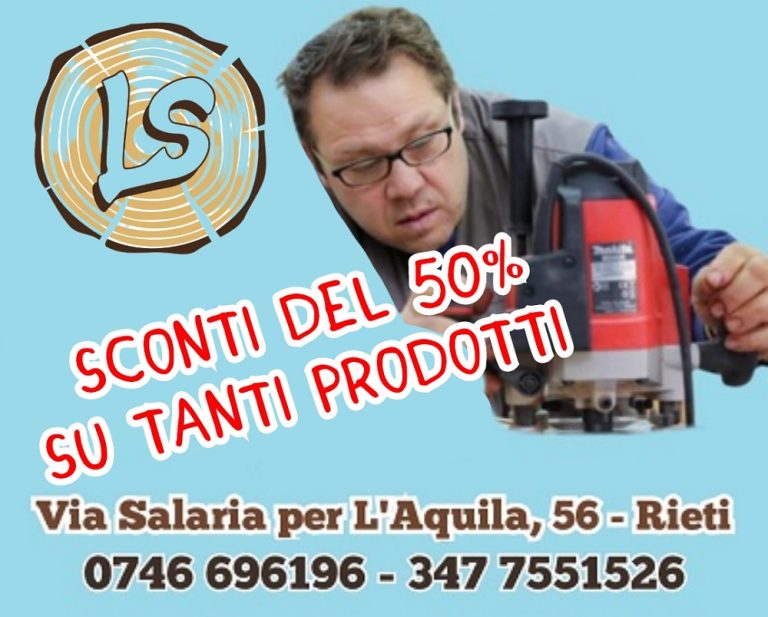 Legnameria Salaria per te ha ideato una fantastica vendita promozionale con tantissimi prodotti al 50%