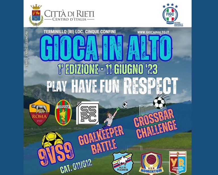 “Gioca in Alto”, terminata la prima edizione del torneo di calcio giovanile al campo d’altura del Terminillo
