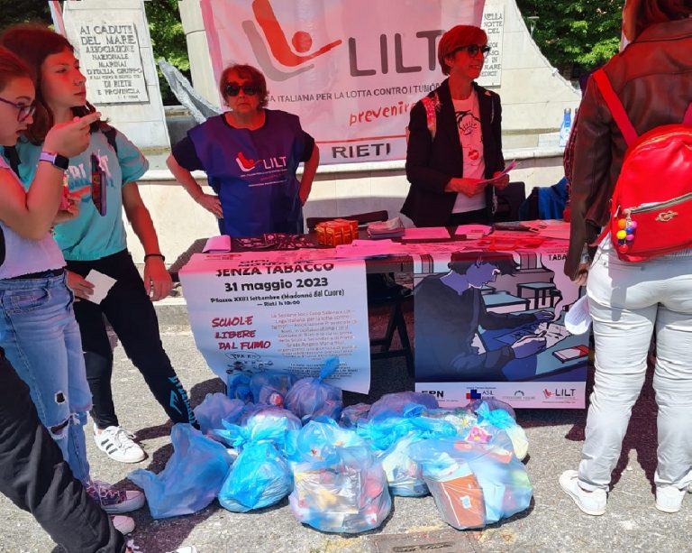 La LILT e Soci Coop Sabina per i giovani contro il tabagismo