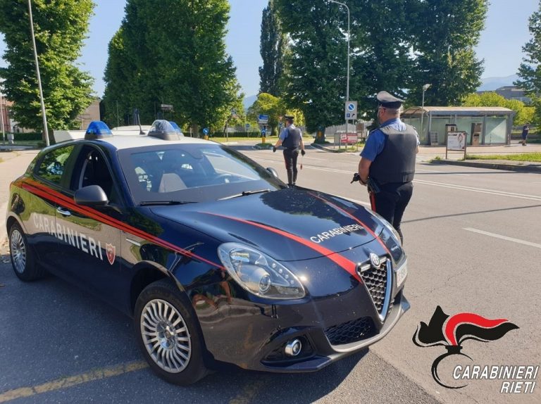 Evade dai domiciliari. 40enne di Rieti subito ritrovato dai Carabinieri. Arrestato
