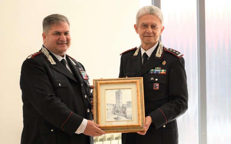 Saluto di commiato del generale corpo d’armata Antonio De Vita in visita al Comando Carabinieri di Rieti – LE FOTO