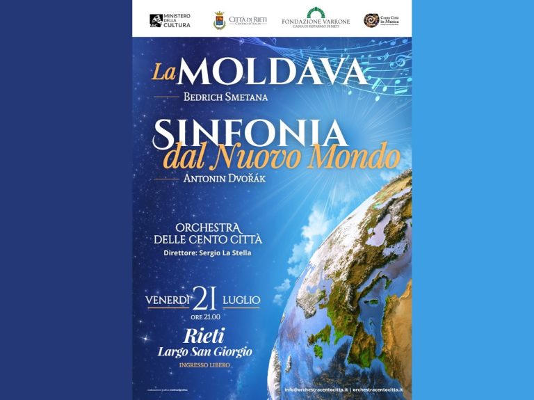 Il 21 luglio a San Giorgio la freschezza rigogliosa de “La Moldava” e le praterie della “Sinfonia dal Nuovo Mondo”