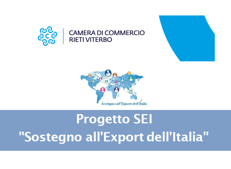 Internazionalizzazione, aperte le iscrizioni  al progetto gratuito SEI Export