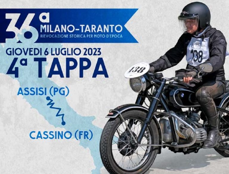 Il 6 luglio a Rieti transiteranno le moto della “Milano – Taranto 2023”