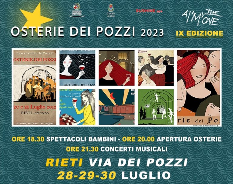 È FESTA – Questa sera (28 luglio) iniziano le Osterie dei Pozzi 2023