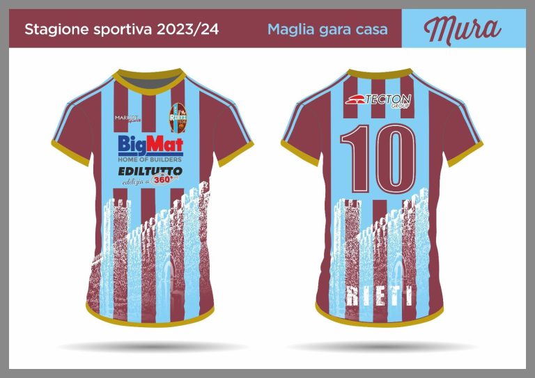 Il Football Club Rieti presenta la nuova maglia