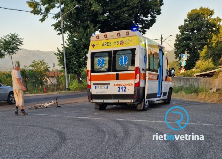 Incidente auto – bicicletta. Sul posto il 118