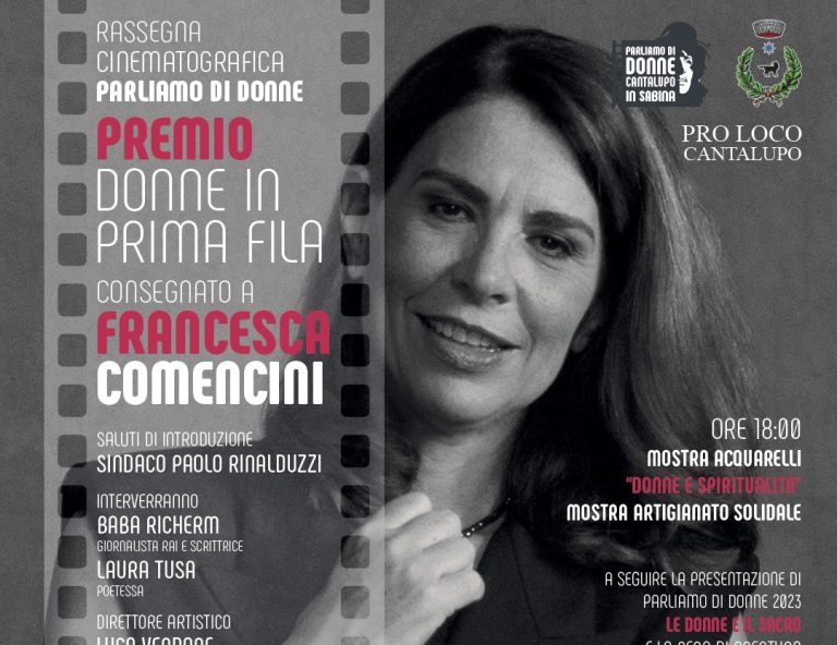 Premio “Donne in prima fila 2023” a Francesca Comencini