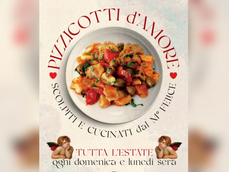 Pizzicotti d’amore scolpiti e cucinati, per tutta l’estate con Felice Rufini