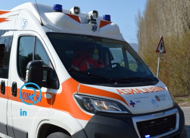 Frontale sulla Salaria per Roma