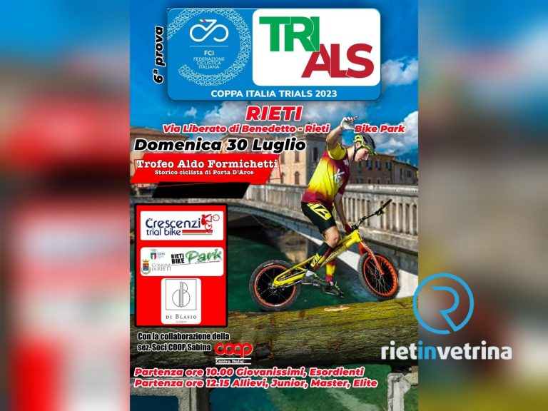 Fine settimana di Trials al Bike Park di Rieti. Il 29 e 30 luglio