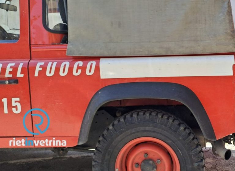 Pompieri nel Velino per trarre in salvo un uomo