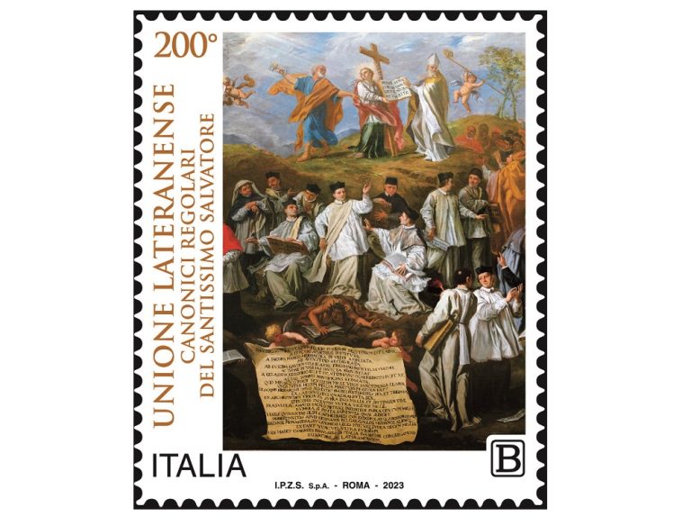 Emesso francobollo dedicato all’Unione Lateranense dei Canonici Regolari del Santissimo Salvatore