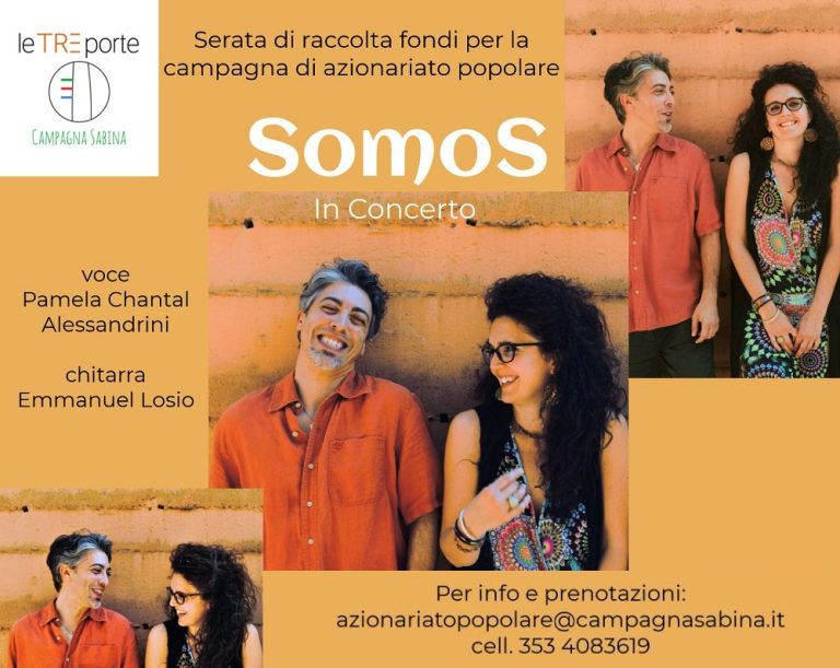 SomoS il 21 luglio in concerto a Rieti