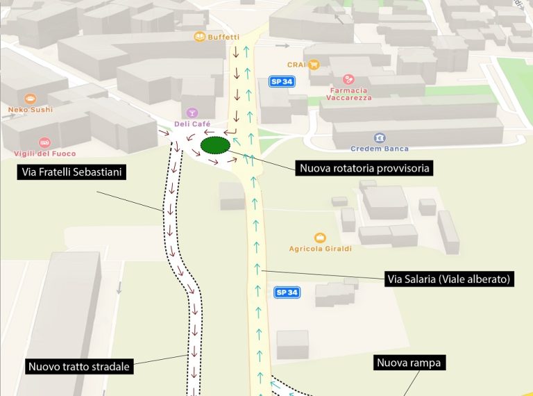 Mercoledì 2 agosto apertura sperimentale svincolo di Fonte Cottorella