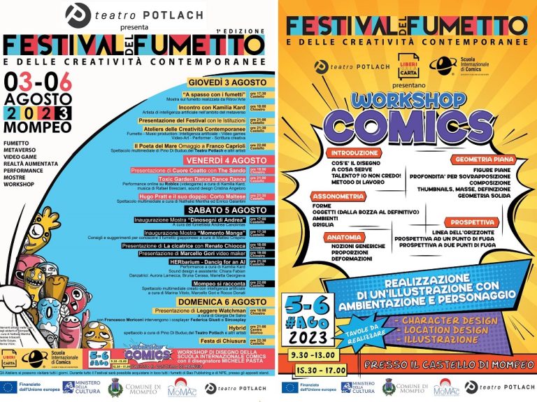A Mompeo il primo Festival del Fumetto e delle Creatività Contemporanee