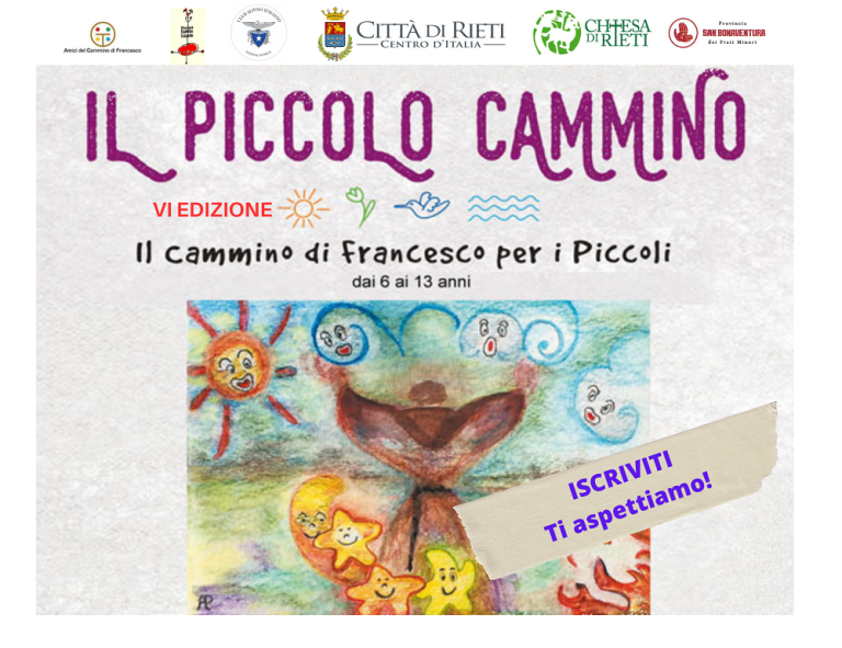 Domenica 17 settembre la tappa conclusiva de “Il Piccolo Cammino… il Cammino di Francesco per i piccoli” – ISCRIZIONI ENTRO IL 13 SETTEMBRE