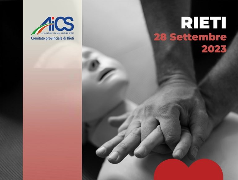 Primo soccorso e BLSD, il 28 settembre corso AICS
