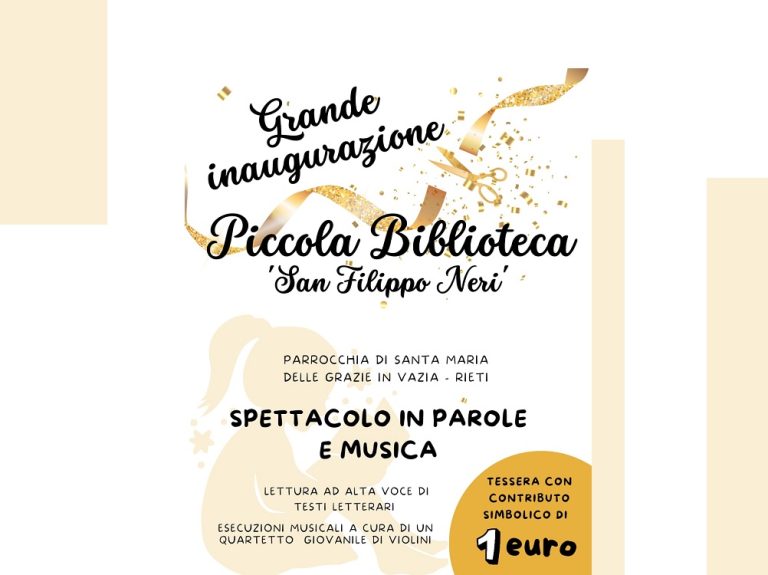 Il gruppo di Azione Cattolica della Parrocchia di Vazia inaugura una nuova biblioteca