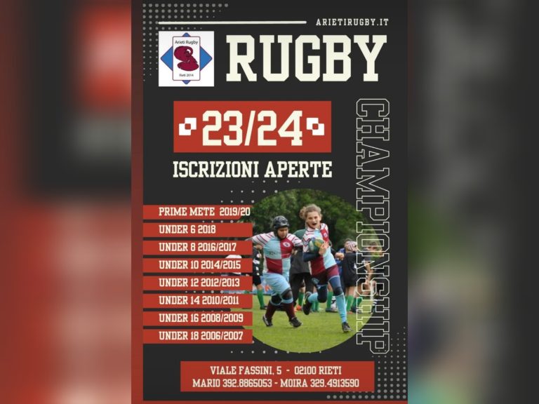 La Scuola di Rugby degli Arieti comincia la sua stagione