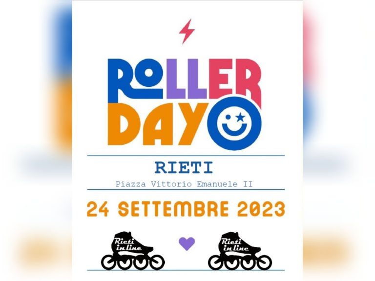 Il 24 settembre a Rieti “Roller Day”